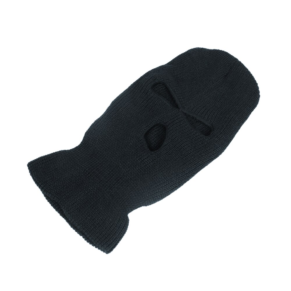 Ski Mask Knitted Face Cover Winter Balaclava Full Face Mask for Winter Outdoor Sports CS Winter Three 3 Hole Balaclava Knit Hat: 13
