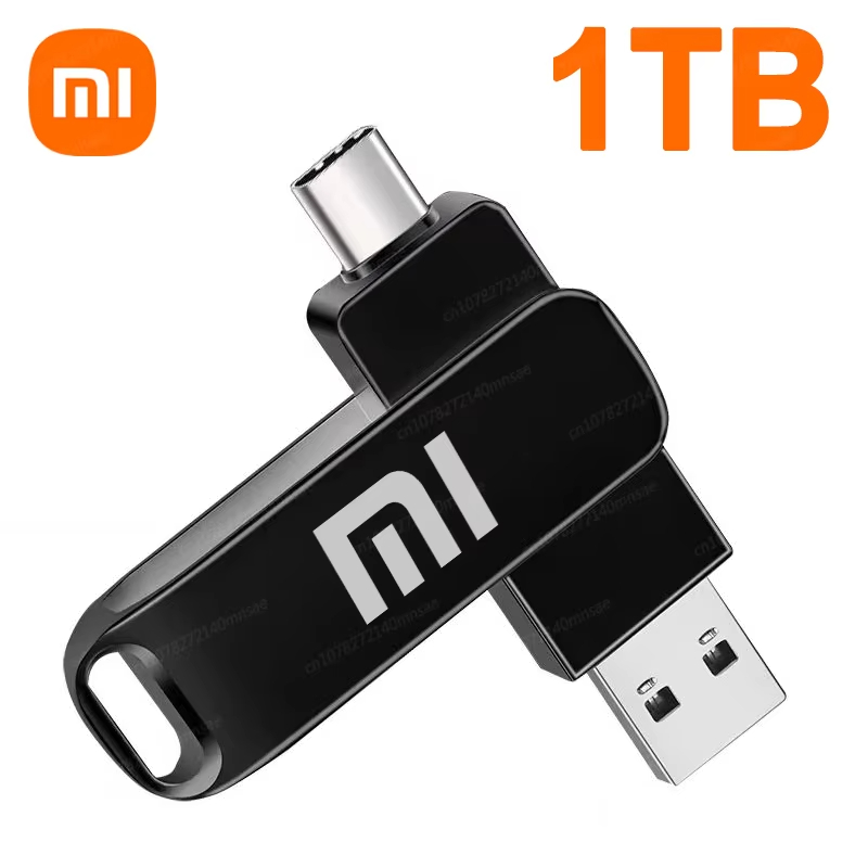 Xiaomi 16TB Flash Drive USB 3.0 Super High Speed Transfer Metal Mini U Disk Pen Drive Type C Memory Waterproof Disk SSD U Drive: black