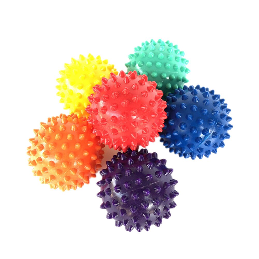 Bola de masaje con pinchos de Pvc para fascitis Plantar, accesorio deportivo para aliviar el dolor en el pie, # YJ