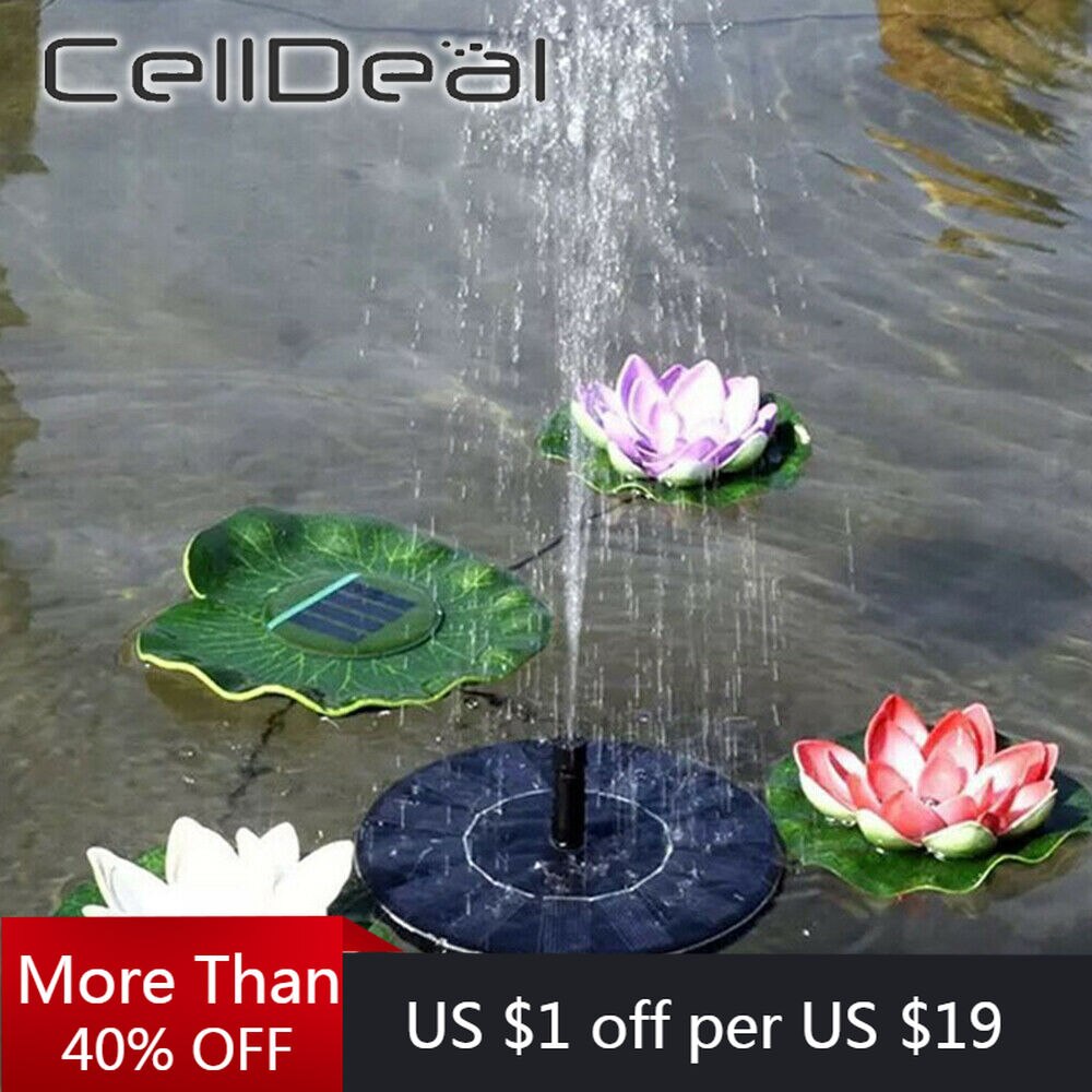 Solar-powered Floating Fountain Garden Use Cute Shape Floating Style Automatic Operation Suitable For Fish Tank Small Fish Pond