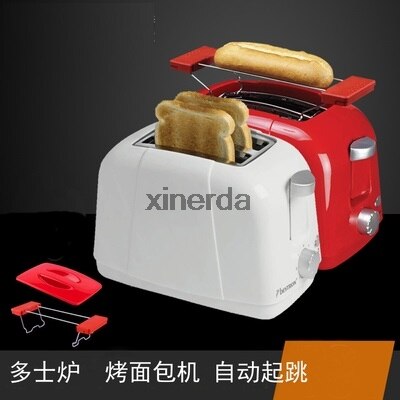 WST-978 Family Stainless Steel Toaster Toys, Bread Maker, Toasters 220V/750W With a dust cover with a grill