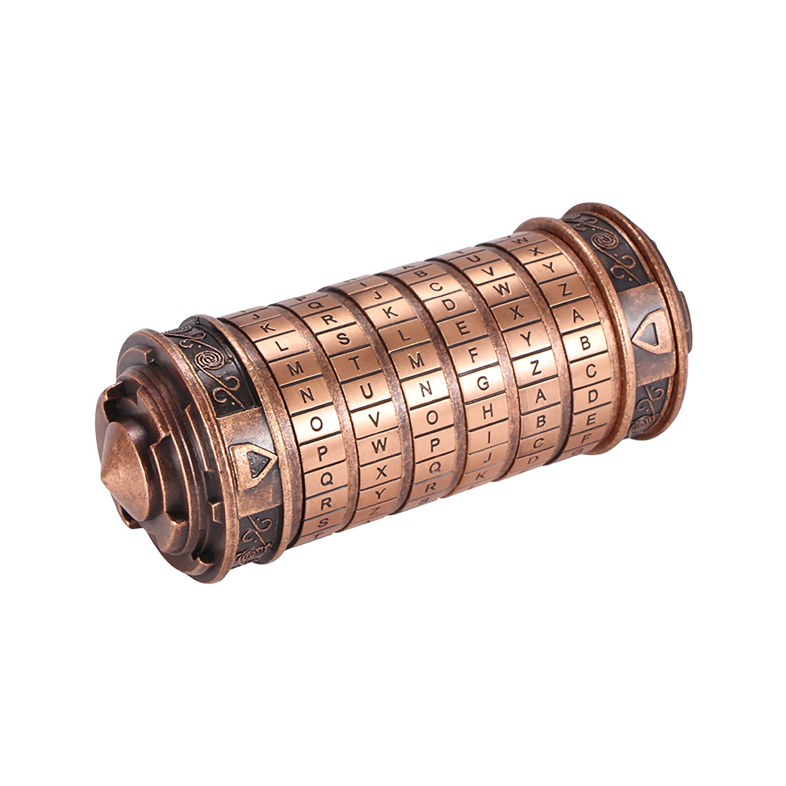 Jouet à code de Léonard de Vinci, cryptex en métal pour de mariage, saint-valentin, mot de passe en lettres, accessoire pour escape room: B