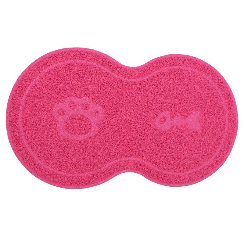 Clean PVC Pet Dog Puppy Cat Feeding Mat Pad Cute Bed Dish Bowl Food Water Feeding Placemat Wipe Clean Pet Supplies Pet placemat