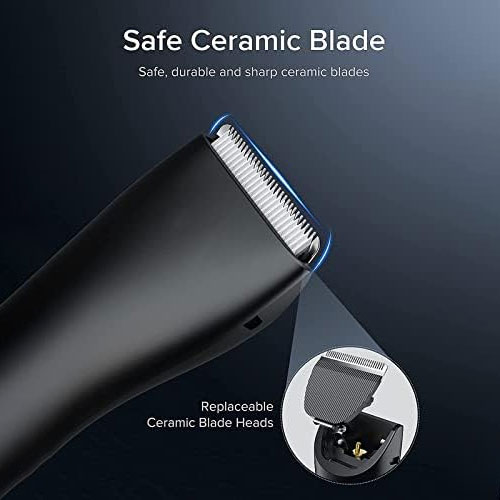 Heren Lichaamshaar Trimmer Ballen Scheerapparaat voor gevoelige gebieden Ontharing Bikinitrimmer Lies- en lichaamsscheerapparaat Groomer Arm Baard Scheermes