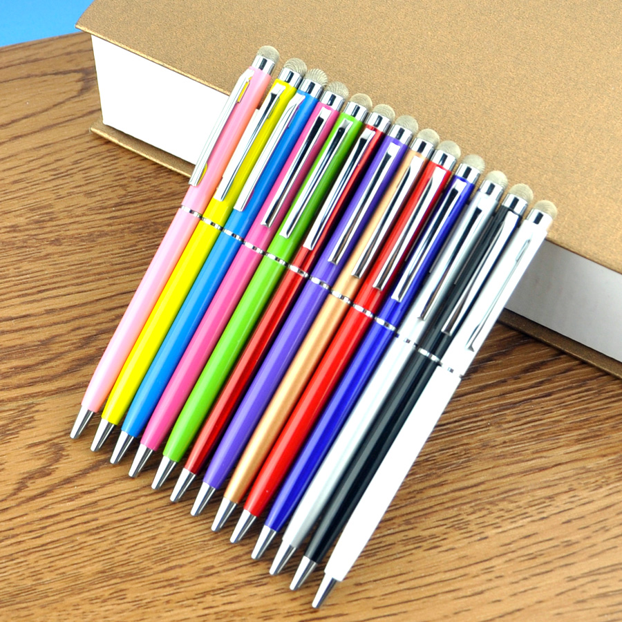 2 sztuk/partia klip projekt 2 w 1 uniwersalny rysik miękkie tkaniny głowy dla Ipad Iphone Tablet trwałe pojemnościowy ołówek...