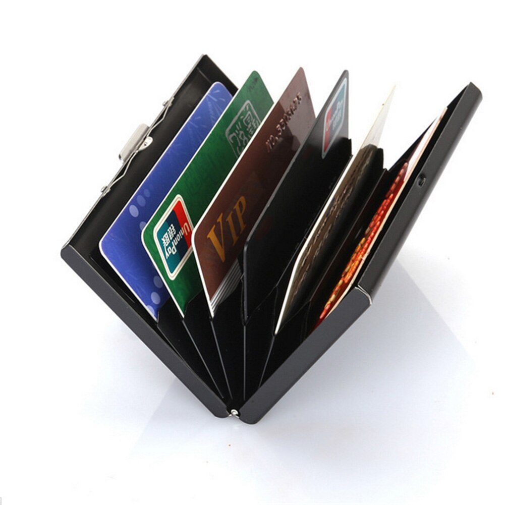 Kreditkarte Halfter Brieftasche Männer Edelstahl Bank Karte fallen Wasserdicht RFID Blockieren Abdeckung ENDQ
