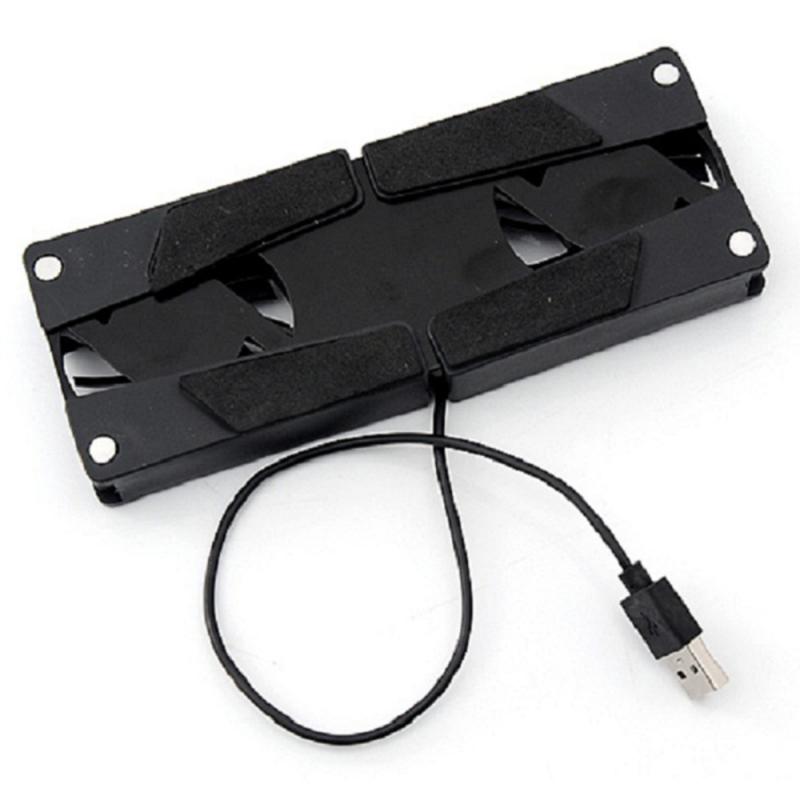 Laptop Folding 2 Fan Cooler Cooling Pad Vacuum Fan Fast Cooling Silent Gaming Notebook Silent Fast Cooling Radiator Tablet Stand