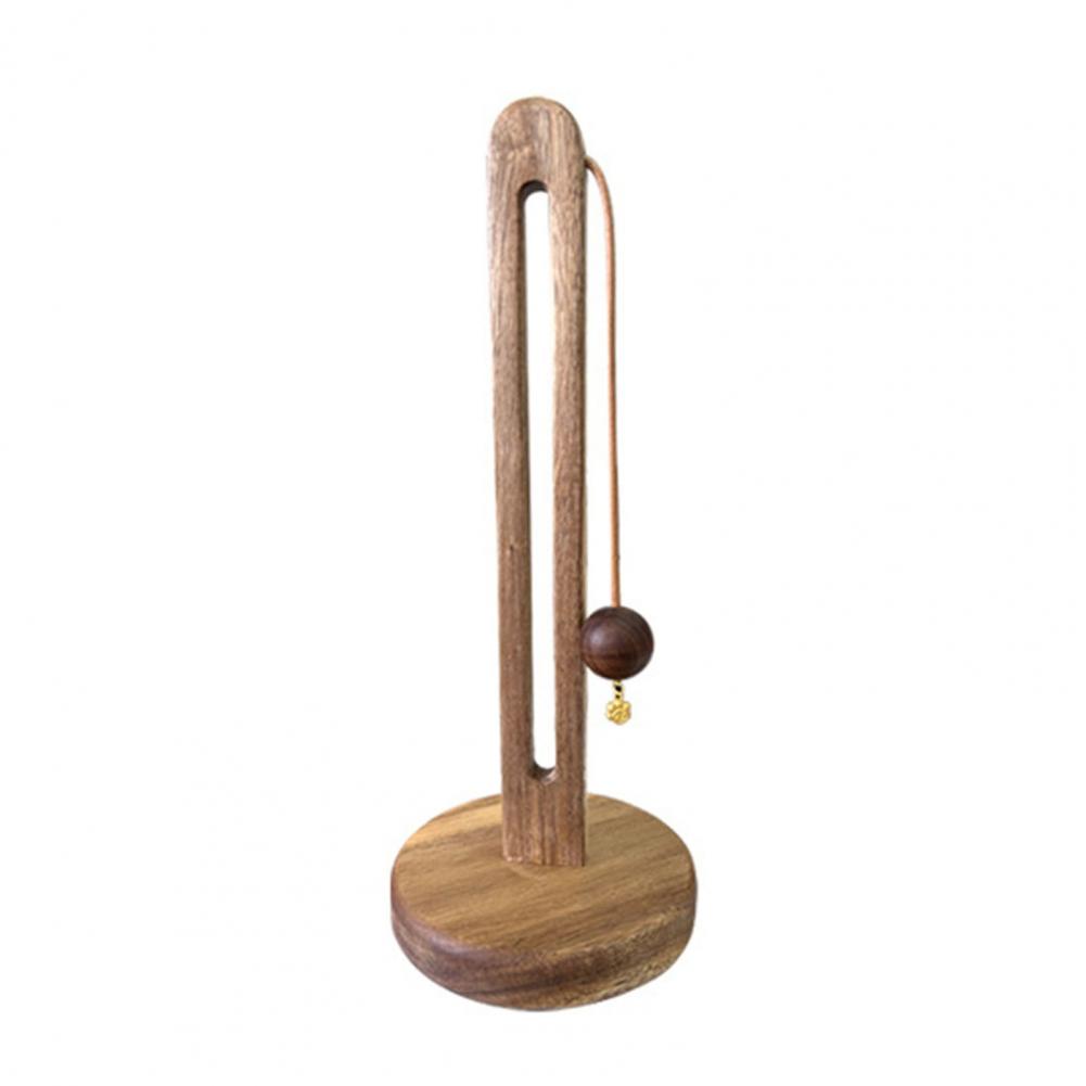 Kitchen Countertop Paper Towel Holder with Anti-Slip Wooden Base DIY Installation Standing Paper Towel Roll Stand Tissue Holder: Blue
