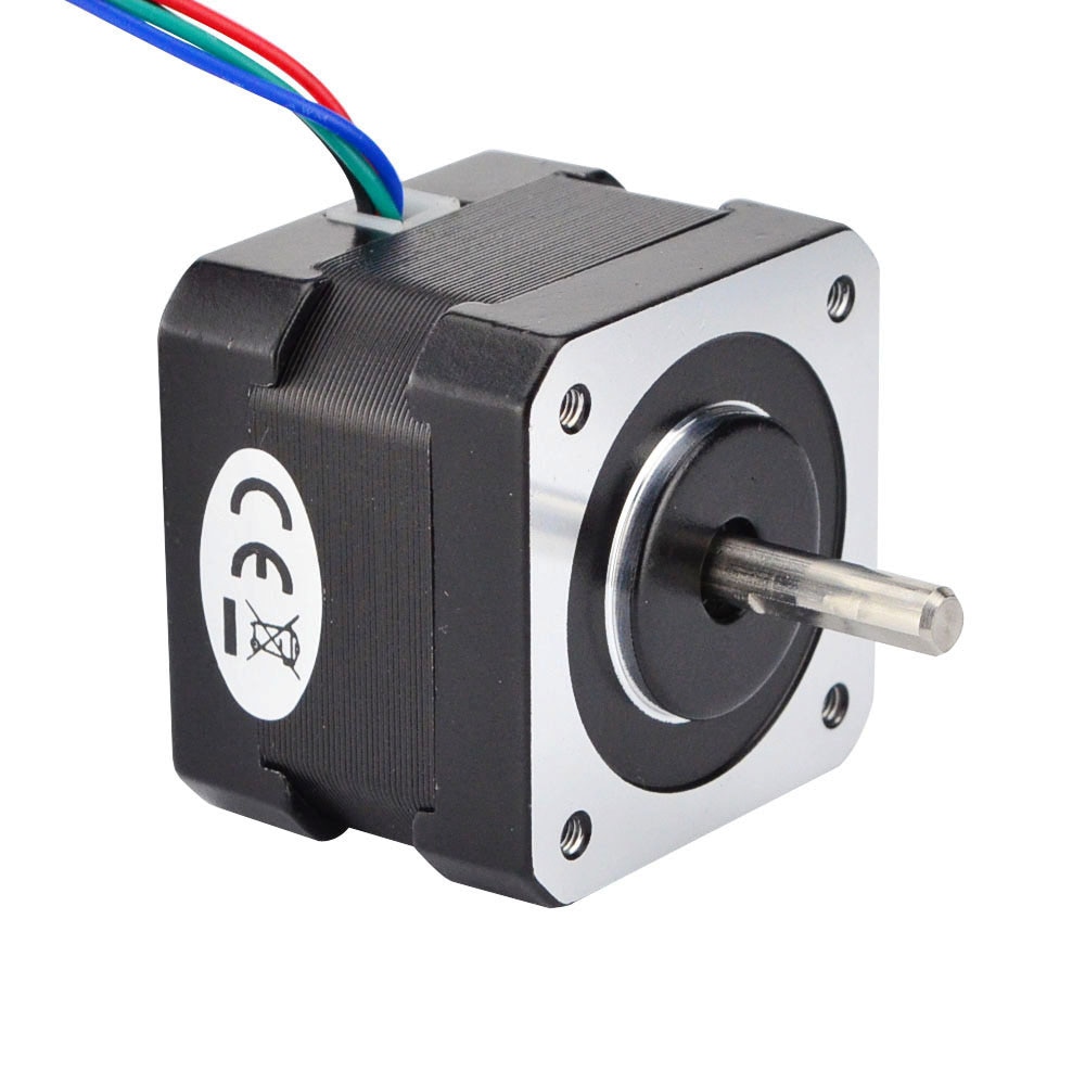 Dual Shaft Nema17 Stepper Motor 34mm 26Ncm Nema 17 Step Motor 0.4A 12V 4-lead for DIY CNC 3D Printer