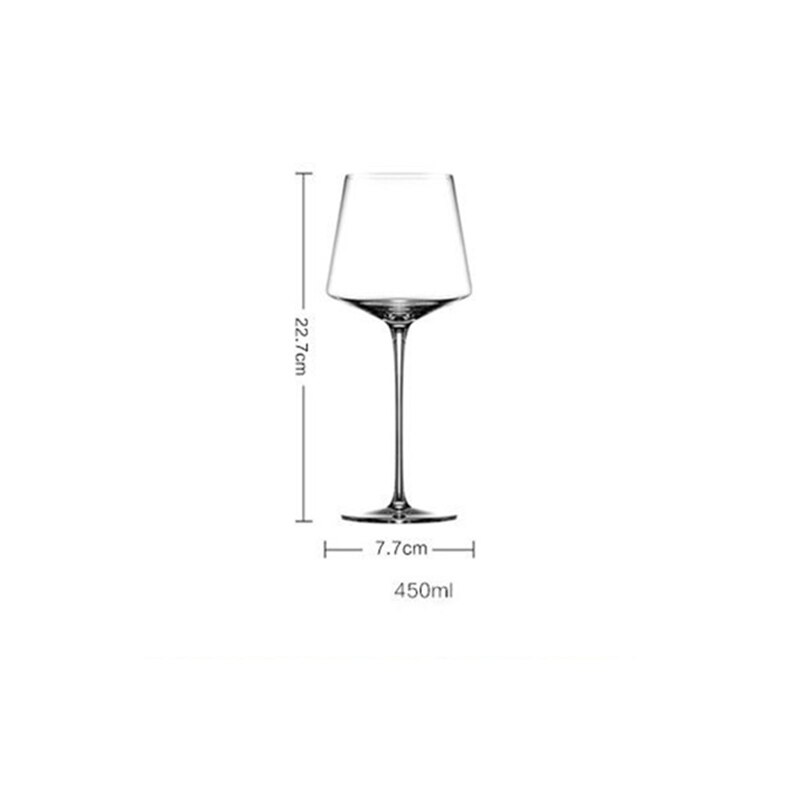 Juego De 6 Copas De Vino Tinto Cuadradas Imperial Milano - 600 Ml, Cristal Cristalino, Apto Lavavajillas
