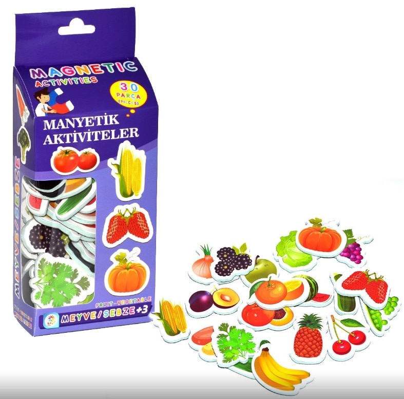 Magnetische Vruchten Magnetische Groenten 30 Stuks, Kan Gebruikt Worden Op Koelkast Vaatwasser Oppervlakken