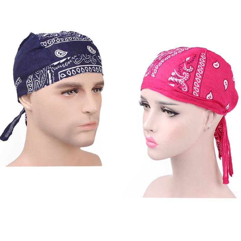 Extérieur Bandana Chapeau Peut Protéger Votre Peau Loin Du Fort Ensoleillement Amibe Pirate D'équitation Coiffure Mélange Couleur