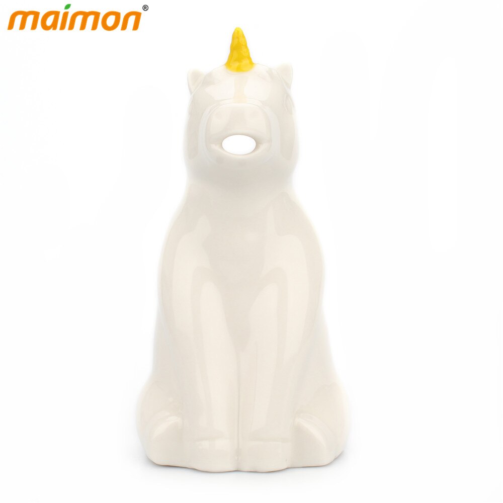 Cute Unicorn Children Water Pitcher Handmade Ceramic Pitcher of Water Kids Drinking Water Jug Mini Kettle Juice Dispensers