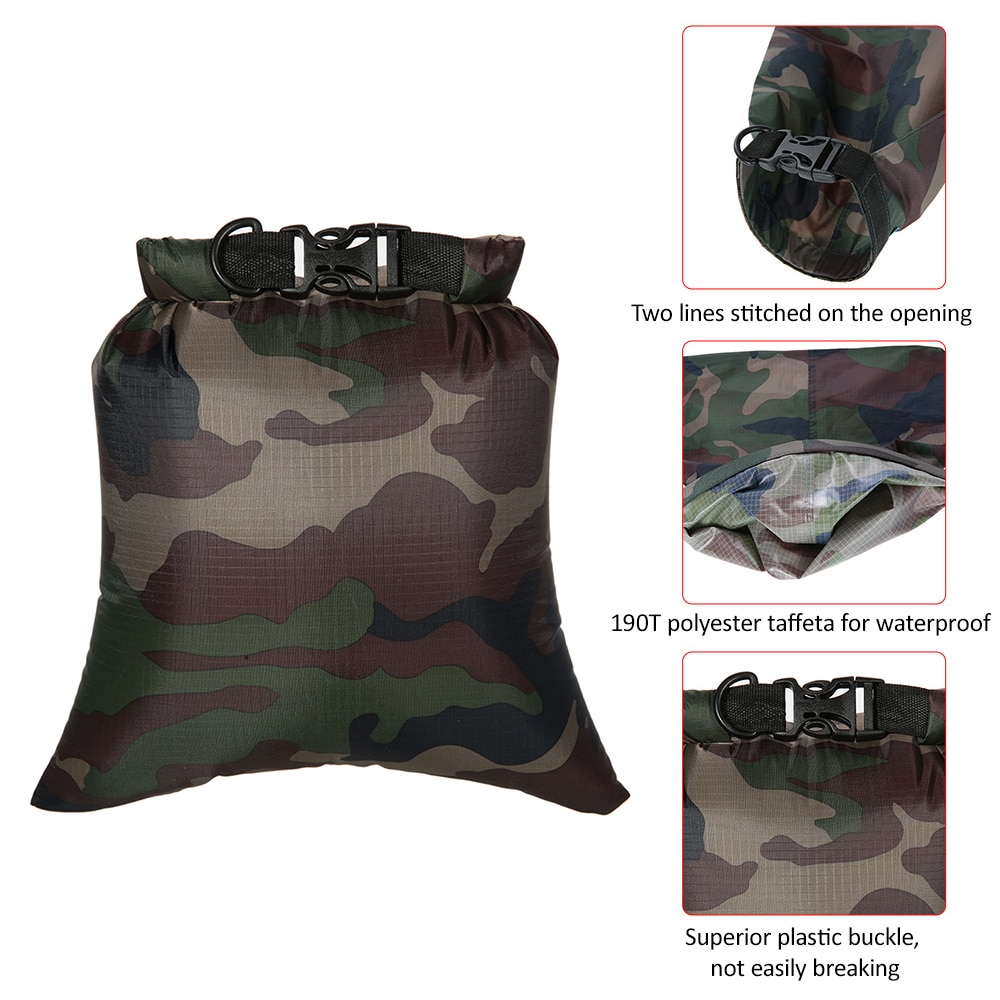 8L Outdoor Waterproof Storage Bags Dry Sacks Watertight Swimming Bag Smartphone Camera Storage Bags for Drifting Water Sports