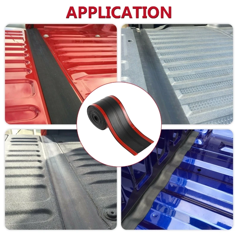 11cm Width 340cm Length Universal Rubber Truck Bed Tail gate Gap Cover Filler Strip Pickup Tail Gate Trunk Gap Sealing Strip