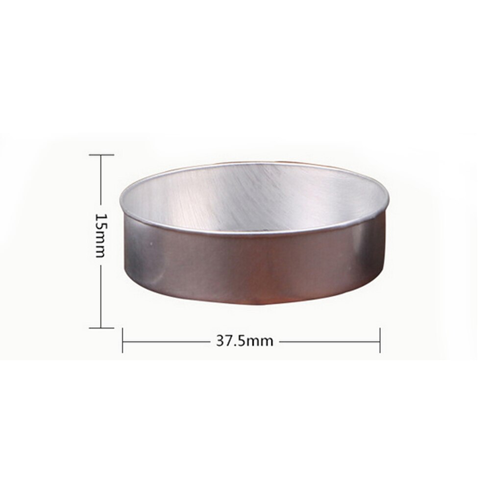 50 unids/set 3,8x1,58 cm de aluminio vacía de vela latas cera de vela tarros Cajas de almacenamiento contenedores DIY fabricación de velas moldes vela botes de lata
