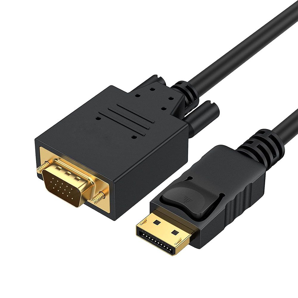 Hdmatters displayport till vga-kabel 1080p displayport dp till vga-adapter skärmkabel för nvida amd hdp dell lenovo asus dator