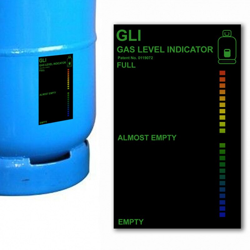 Magnetisk gasflaske værktøj gastank niveauindikator til propan butan lpg brændstofmåler campingvogn flaske temperatur måling