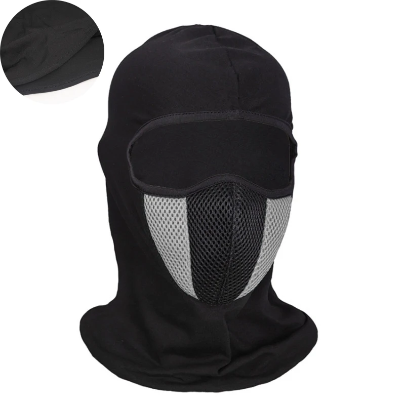 Atmungsaktive Sturmhaube Motorrad Vollgesichtsmasken Skullies Mütze Hut Motocross Motorradhelm Moto Reiten Hals Gesichtshaube Moto Maske: Blau