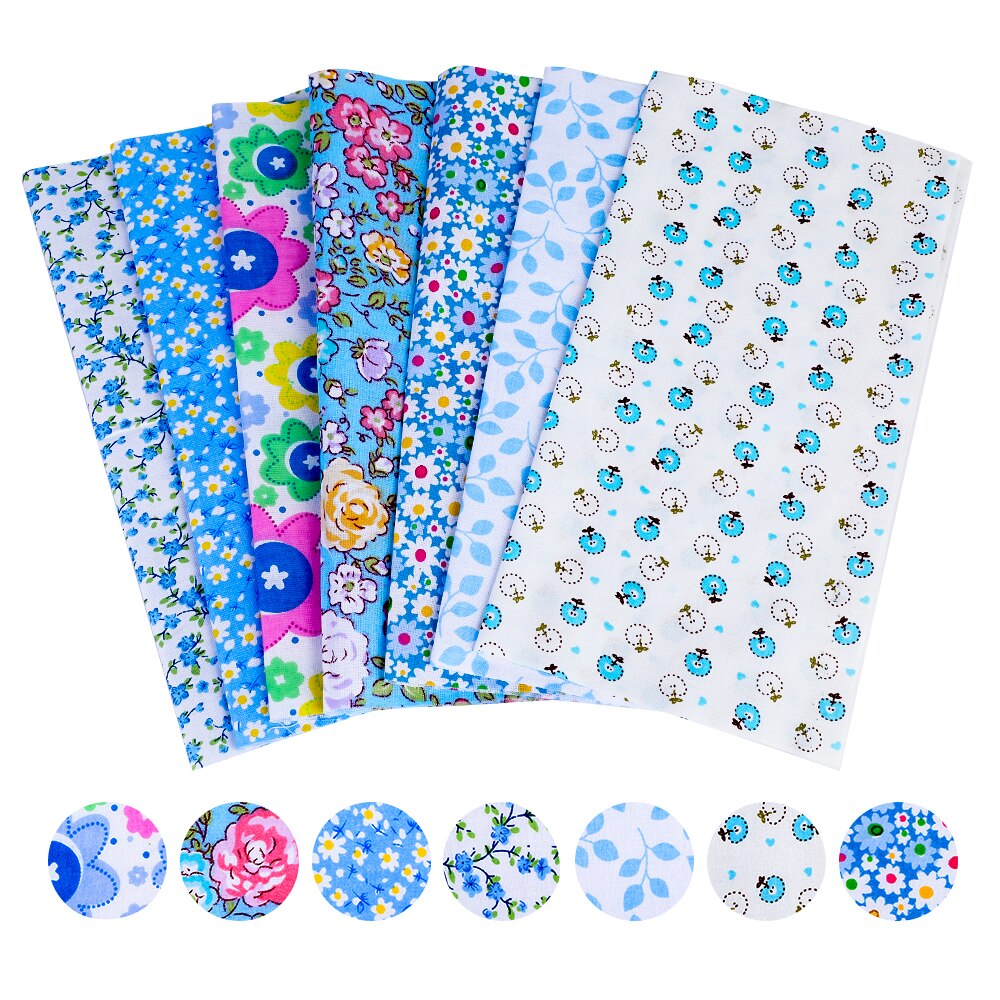 25*25cm Mixed Printing Cotton Fabric Printed Cloth Sewing Quilting Fabrics For Patchwork Sewing Materials Quilting DIY Clothes: E