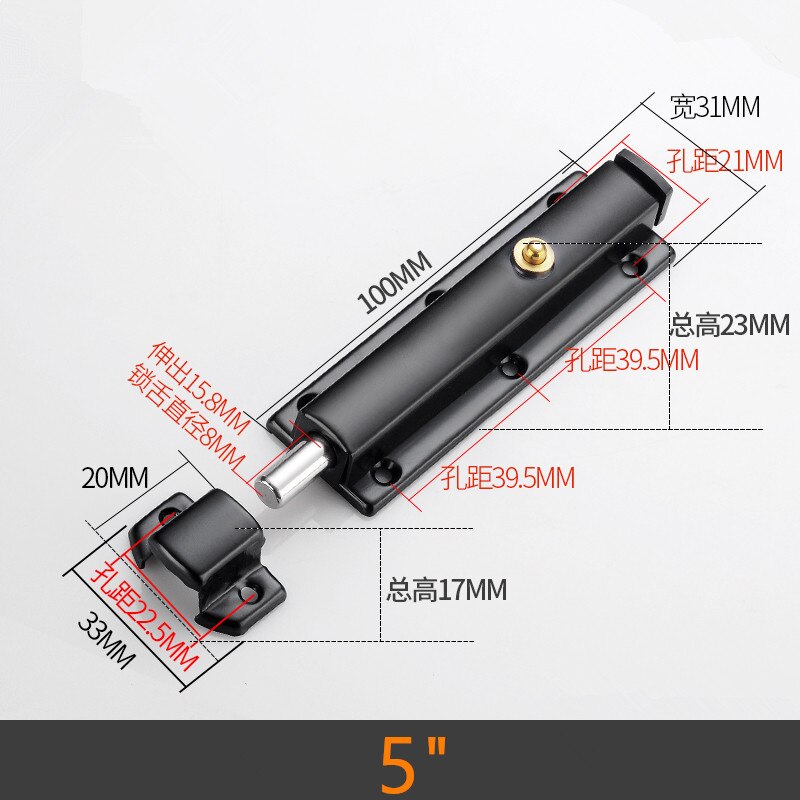 Stainless Steel Spring Loaded Door Latch Bolt Brass Push Release Button Old-fashioned Automatic Spring Latch Lock: 17