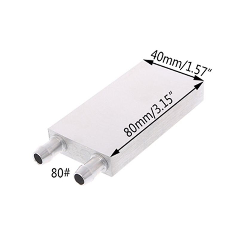 40*80mm Primary Aluminum Water Cooling Block Heat Sink System For PC Laptop CPU: 80