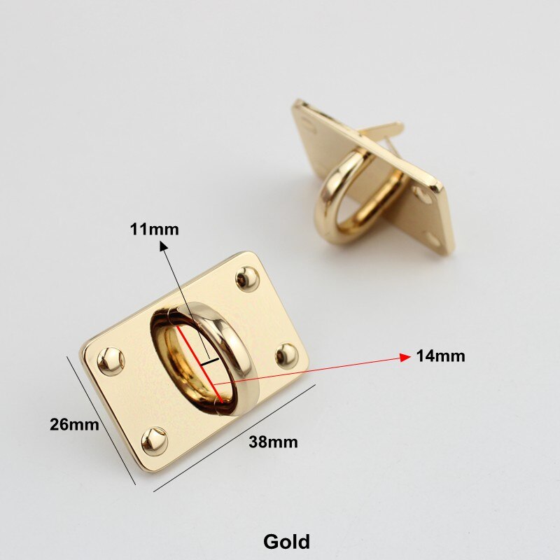 10 stücke 5 farben 38*26mm legierung gold metall arch brücke stecker aufhänger für taschen gürtel strap