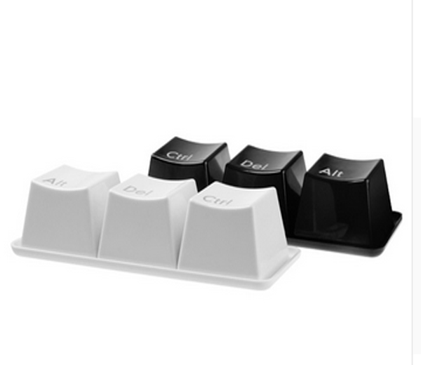 teclado Simple Ctrl ALT DEL tipo taza de café o té contenedor de 3 unids/set de tazas de café de