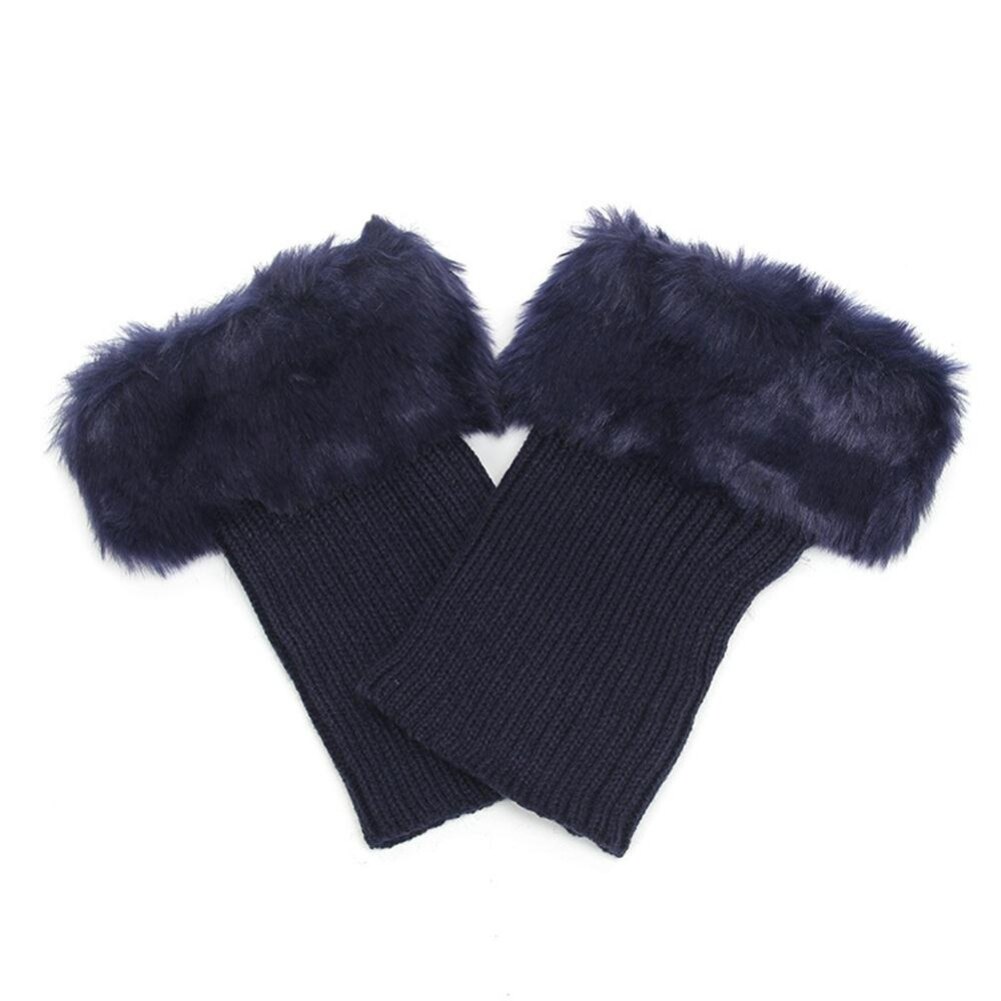 Mulheres Inverno Cor Sólida Curto Knit Polainas Bota Socks Toppers Punhos Macios presentes de Natal термоботинки beenwarmers dames