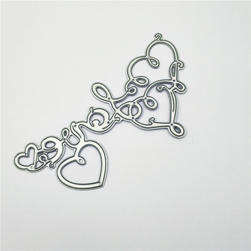 Stansen sterft Liefde metalen ambachtelijke papier sterven Scrapbooking/DIY Embossing mould Kerst Jaar