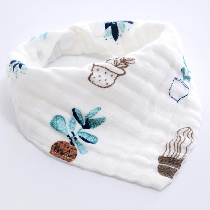 Pudcoco 1pc Kleinkind Baby Kinder Baumwolle Druck Bequem Bandana Lätzchen Fütterung Speichel Handtuch Dribble Triangle Bib: E