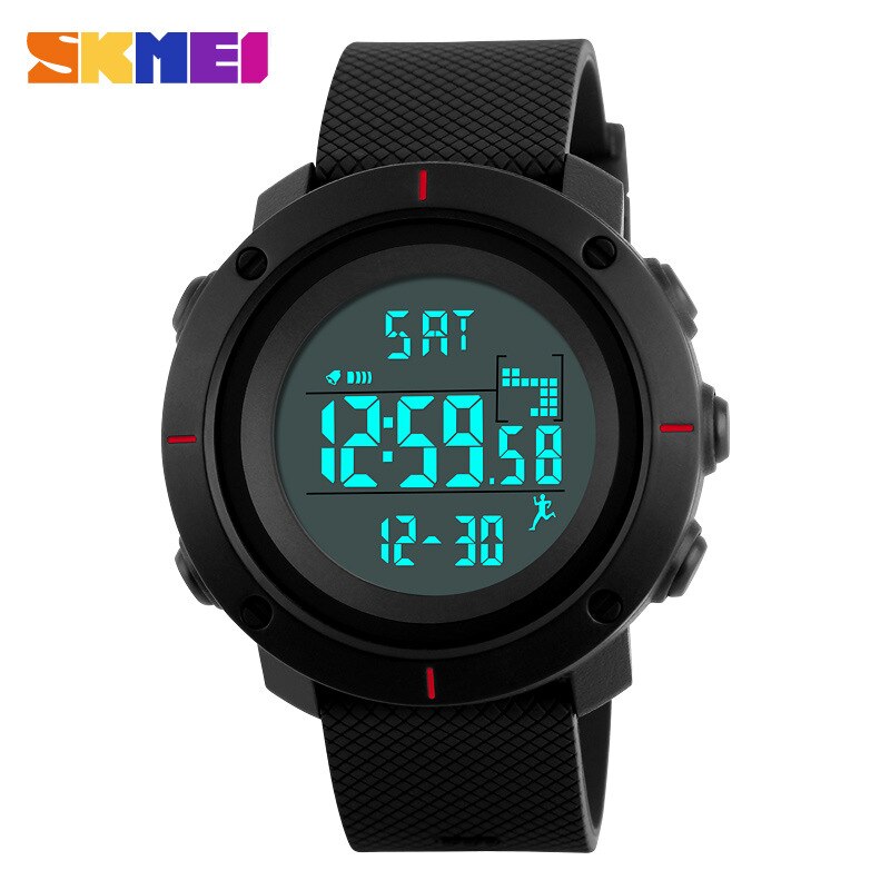 Skmei 1215 Mannen Horloge Pu Horloge Met Kalender Wekker Mode Sport Water Horloge: Paars