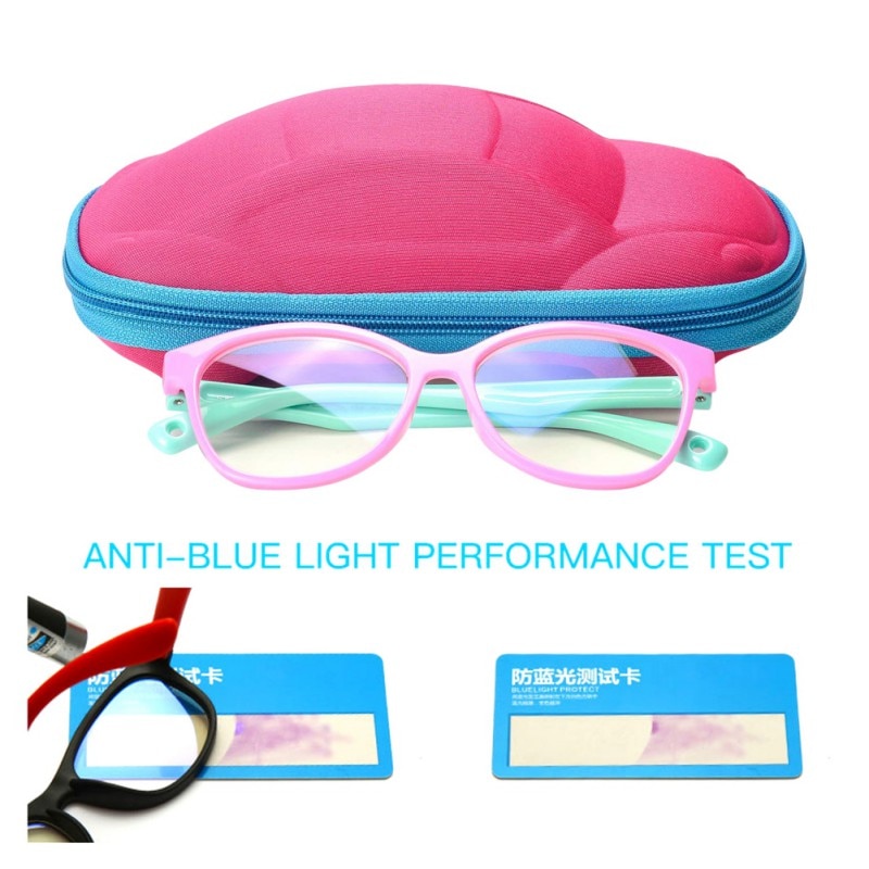 Kinderen \ 'S Blauw Licht Blokkeren Bril, UV400 Bescherming, anti-Blauw Licht Computer Game Bril [Inclusief Spiegel Doos (Willekeurige C