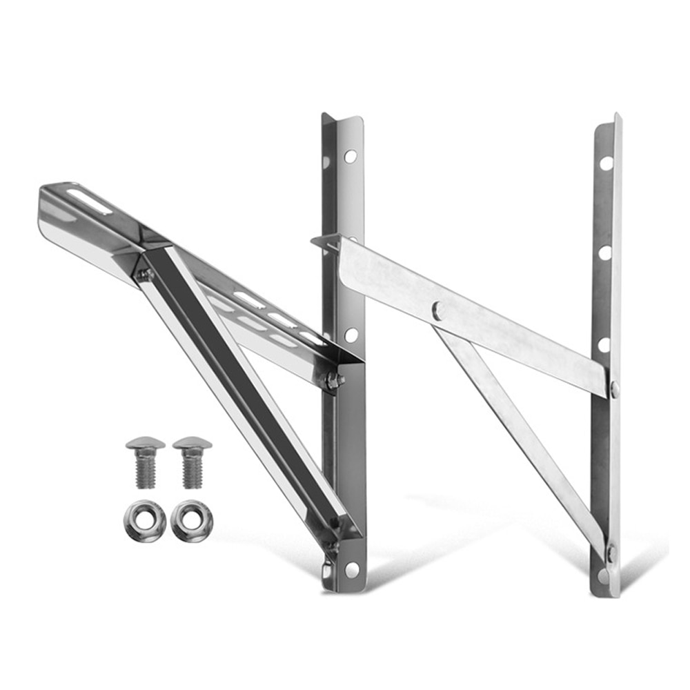 2 uds aire acondicionado soporte externo de la máquina aire acondicionado accesorios plegable trípode combinado soporte para aire acondicionado