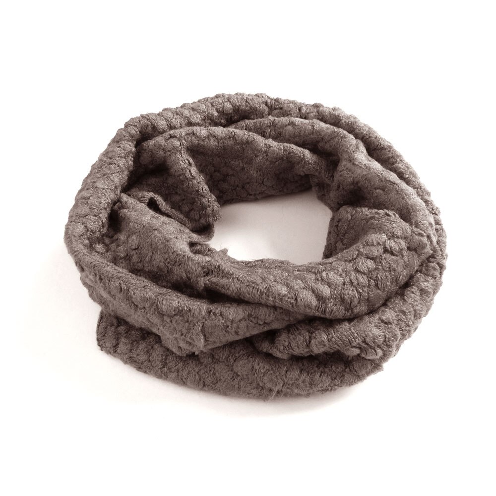 pattern Warm Knitted Scarves Autumn Simple Unisex Solid Color Collar Scarves Women Winter Knitted Scarf
