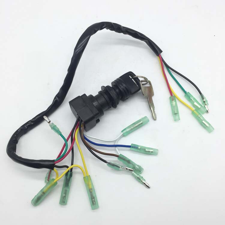 Voor Yamaha 4 Draad Pin Motorfiets Contactslot Keys 703825104300 Op-Off Buitenboordmotor Motor Control Box Accessoires Schakelaar sleutel