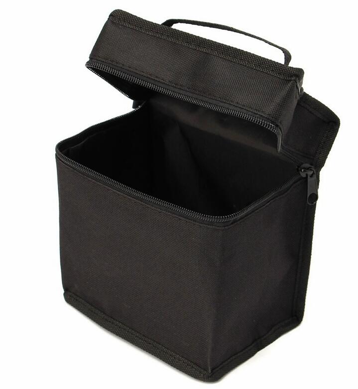 Storage Bag Black Folding Art Markers Large Capacity Multifunctional Zipper Canvas Pencil Case Pen storage bag For Markers Pens