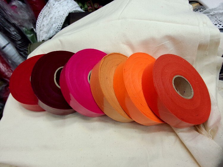 3cm 60 meter Unfolded Cotton Polyester Bias Binding Tapes Patchwork Trim Covered Insertion Upholstery Sewing Textile Webbing