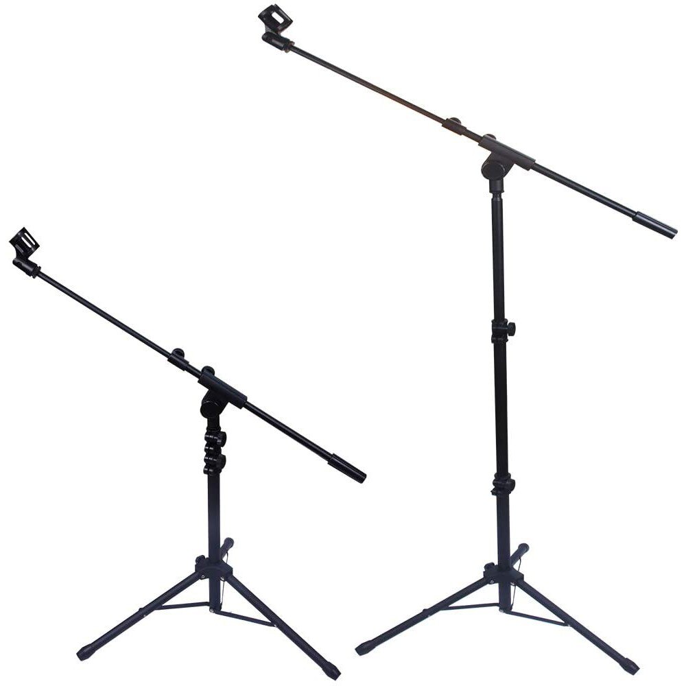 GLEAM Tripod Boom Microphone Stand - Mic Stand with Carrying Bag