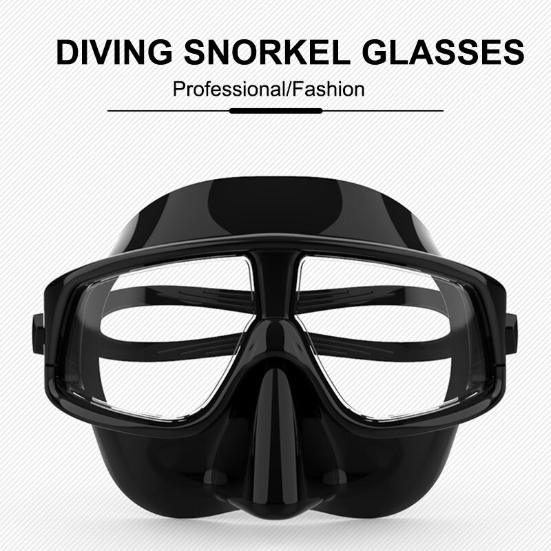 WHALE Adult Scuba Diving Glasses Mask Silicone Diving Goggle Mask Underwater Scuba Diving Men Women Big Frame Swim Glasses