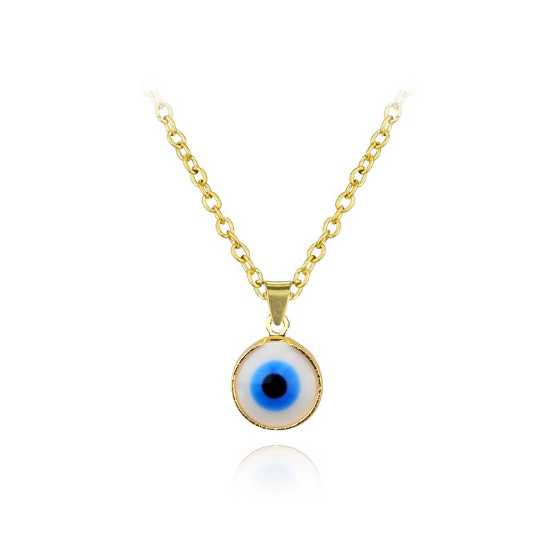 Antike 25MM 30MM 35MM Tiefe Meer Blau Evil Eye Anhänger Halskette Türkischen Blue Eye Choker Glas Auge leder Seil Kette Schmuck: N 3