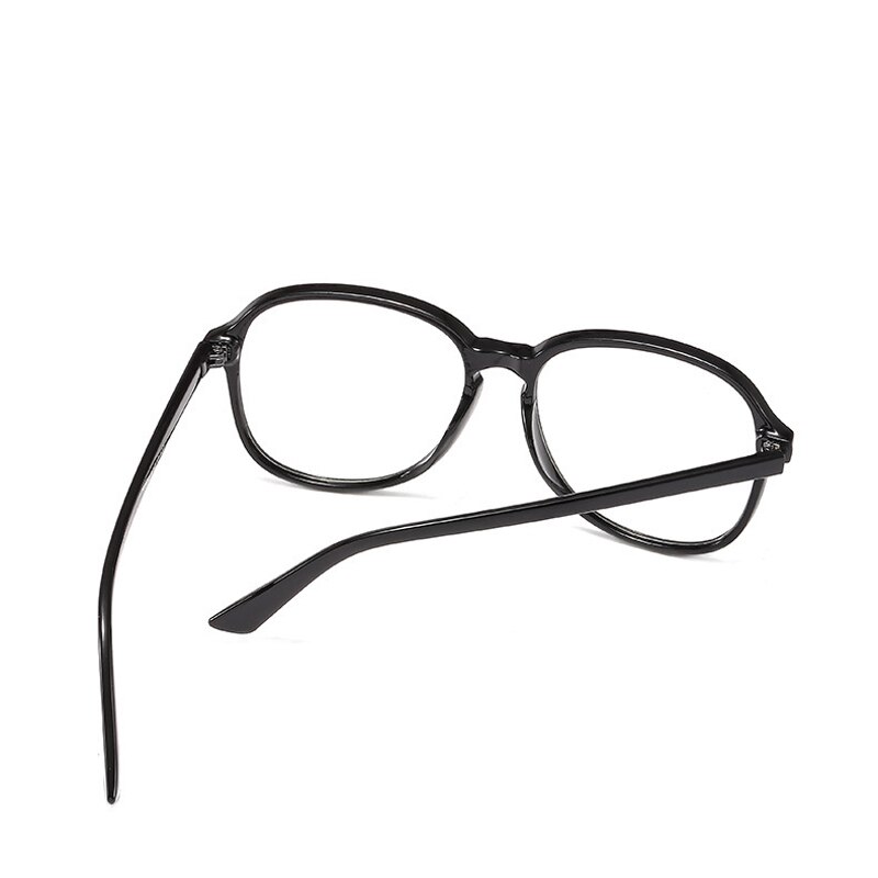 Elbru runde briller sort stel kvinder brille myopi briller brille stel med dioptri  -0.5 1.0 1.5 2.0 2.5 ~ 6.0