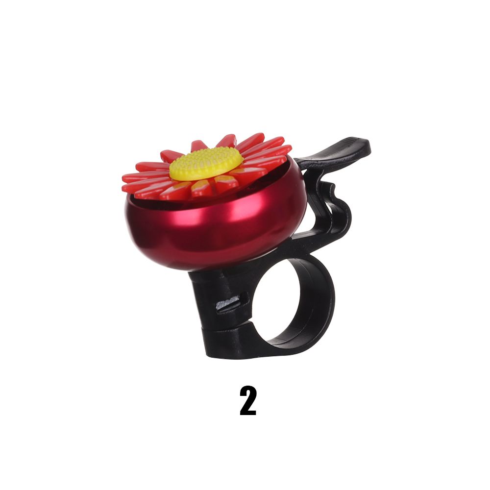 Timbre de bicicleta divertido para niños, bocina de bicicleta con flor de Margarita, anillo de Ciclismo de seguridad para niñas, Alarma para manillares, campana de bicicleta multicolor: Azul marino