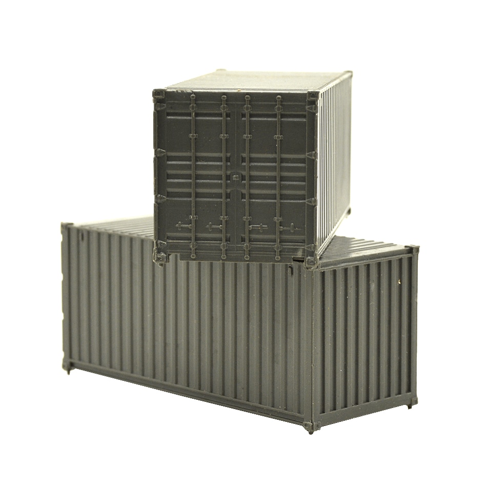 10 stücke HO 1: 87 zug Modell Container Schiffe Kunststoff Container Fracht Auto Züge Eisenbahn Modellierung 20ft Für Diorama Eisenbahn Szene