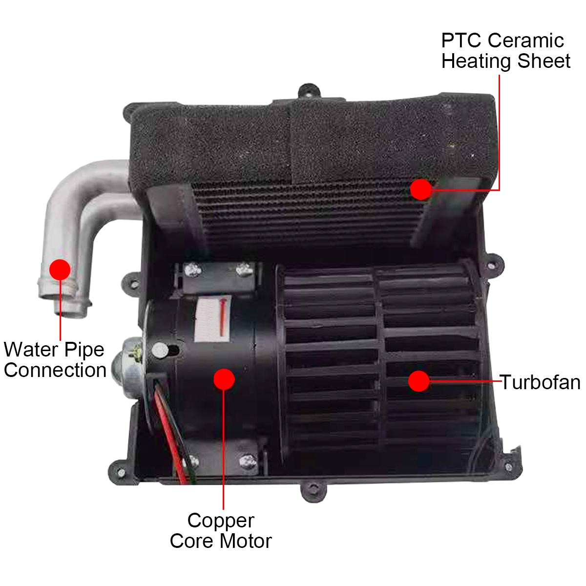 Chauffage De Parking Diesel VEVOR 12V/24V - Préchauffeur Eau Et Moteur, 10KW, Modèle YJH-Q10