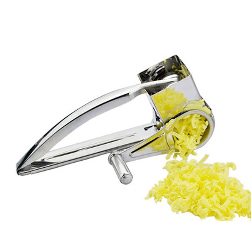 Hand-Cranked Cheese Grater Stainless Steel Rotary Cheese Graters Shredder Chocolate Cutter Garlic Grinder Kitchen Gadgets