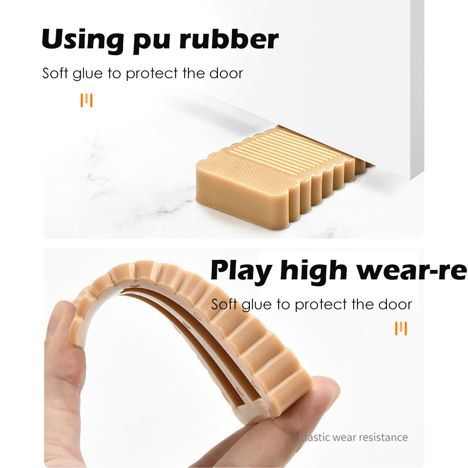 Topes de goma para puerta, protectores de seguridad anticolisión para el hogar y la Oficina, 1 unidad