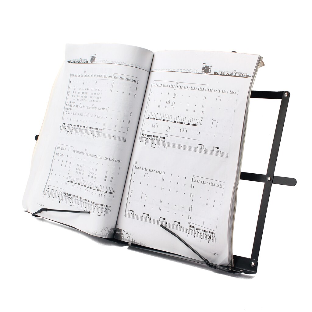 Steel Folding Adjustable Music Stand Desktop Stand Tabletop Rack for Singer