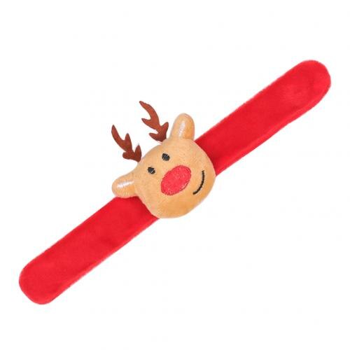 1 pièces enfants noël Santa cerf chapeau arbre gifle Bracelets envelopper bracelet anneau bande fête jouets anniversaire fête: Reindeer