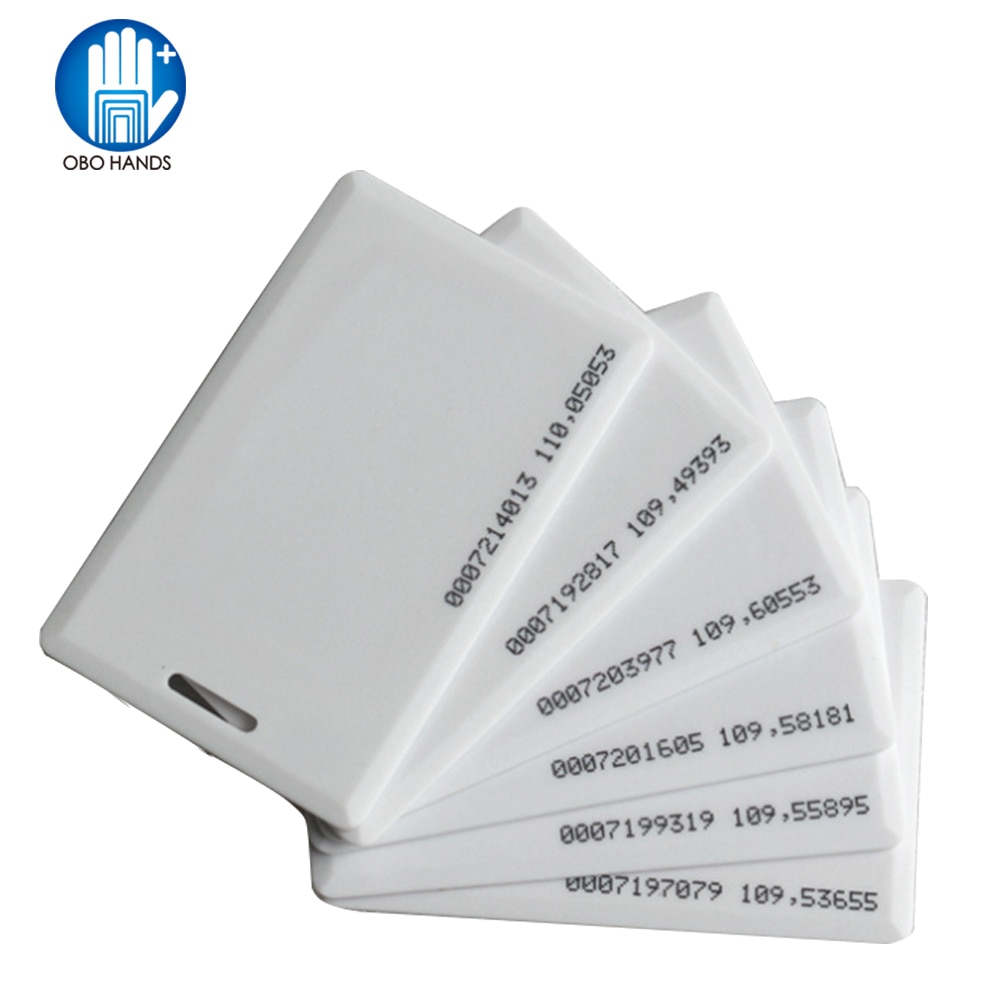 5/10/25/50/100pcs 125KHz RFID EM ID CARD TK4100 Clamshell Card 1.8mm Thickness Proximity ID Card With 64 bits for Entry Access